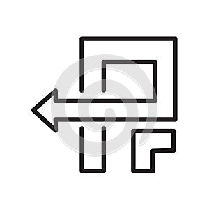 pivot icon isolated on white background