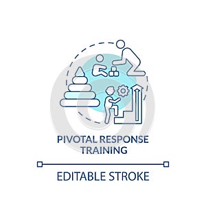 Pivotal response training concept icon