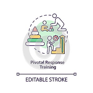 Pivotal response training concept icon