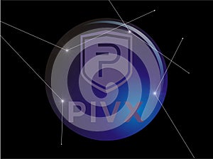 Pivx coin logo shielded