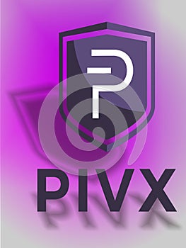 Pivx logo purple shadow