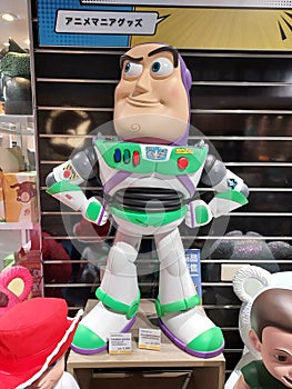 Pixar, Toy Story, Buzz Lightyear figure model.