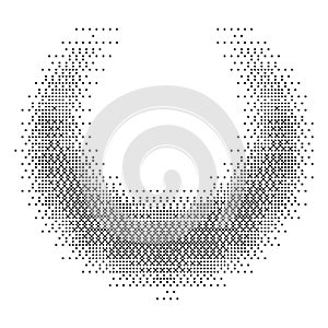 Pixel Abstract Shape Gradient Art Halftone Style