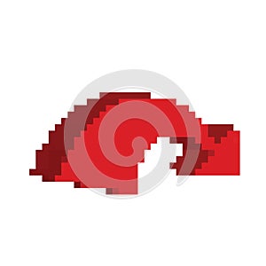 Pixel arrow icon, 8 bit computing pointer, retro style directional cursor, bit arrow