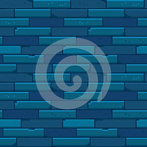 Pixel art brick wall seamless pattern