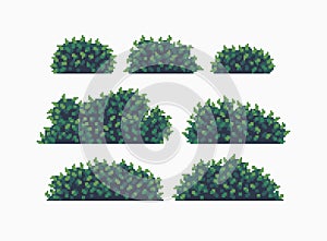 Pixel Art Bushes