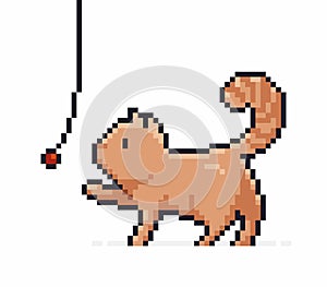 Pixel art cat