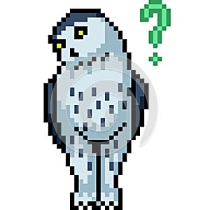 pixel art confuse question owl