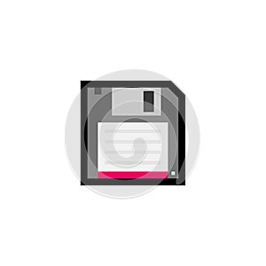Pixel Art Floppy Disk Icon