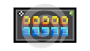 Pixel Art Game Console with Screen Interface, vector design Generative AI