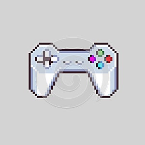 Pixel Art Game controller vector design for game development