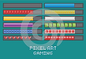 Pixel art game development set - progress bar