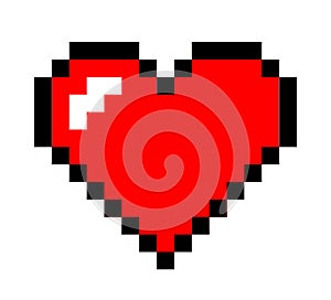 Pixel art heart