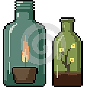 pixel art of scented bottle decoration