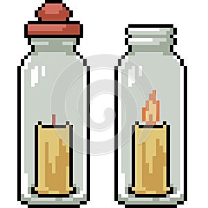 pixel art of scented candle bottle