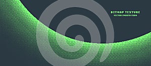 Pixel Art Style Bitmap Texture Round Form Vector Panoramic Dither Abstraction photo