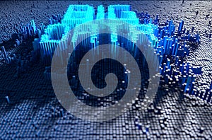 Pixel Big Data Concept