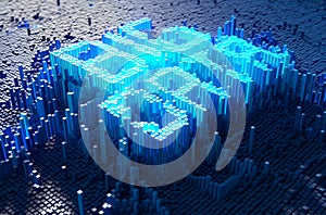 Pixel Big Data Concept