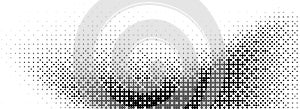 Pixel bitmap texture. Black dither pattern wallpaper. Abstract glitch gradient pattern. 8 bit video game background photo
