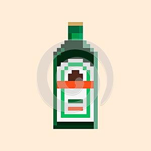 Pixel Bottle of liqueur