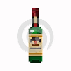 Pixel Bottle of whiskey