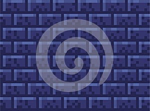 Pixel brick wall seamless pattern wallpaper stone