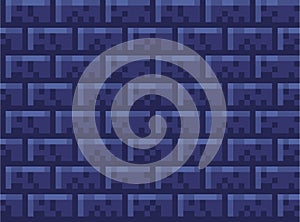 Pixel brick wall seamless pattern wallpaper stone