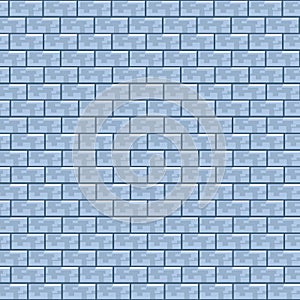 Pixel bricks wall design vector illustration