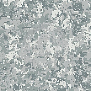 Pixel camouflage for a soldier army uniform. Modern camo fabric design. Digital military vector background