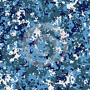 Pixel camouflage for a soldier army uniform. Modern camo fabric design. Digital military vector background