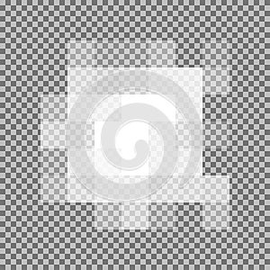 Pixel censor sign, vector censored, transparent background