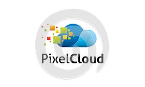 Pixel Cloud Logo