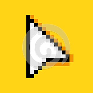 Pixel Computer Cursor Icon. Logo