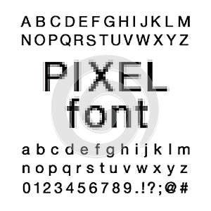 Pixel Computer Screen Font