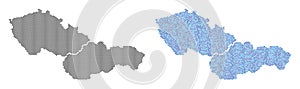 Pixel Czechoslovakia Map Abstractions