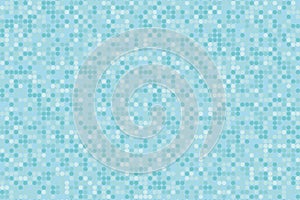 Pixel digital gradient background. Abstract light blue technology pattern. Dotted background with circles, dots, point small scale