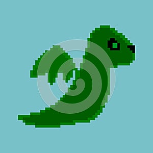 Pixel dinosaur.