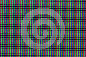 pixel LCD monitor close-up