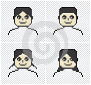 Pixel man art