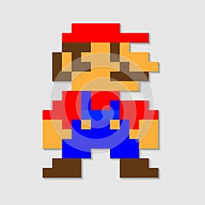 pixel Mario vector