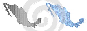 Pixel Mexico Map Abstractions