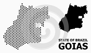 Pixel Mosaic Map of Goias State