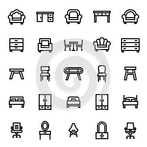 [Pixel Perfect] Furniture Icon Set 25