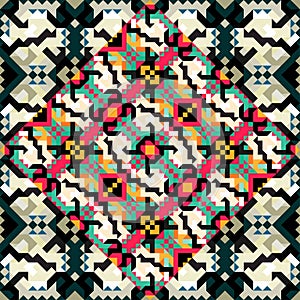 Pixel seamless color pattern