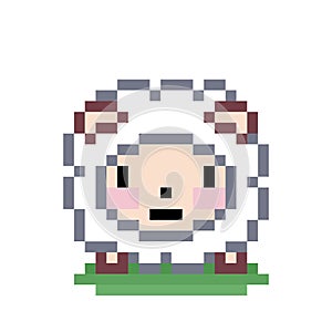 Pixel sheep image 8 bit