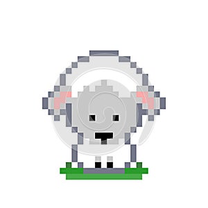 Pixel sheep image 8 bit