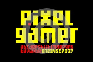 Pixel style font