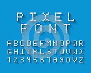 Pixel vector font