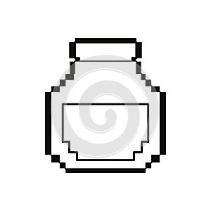 Pixel video game bottle potion