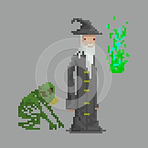 Pixel wizard necromancer